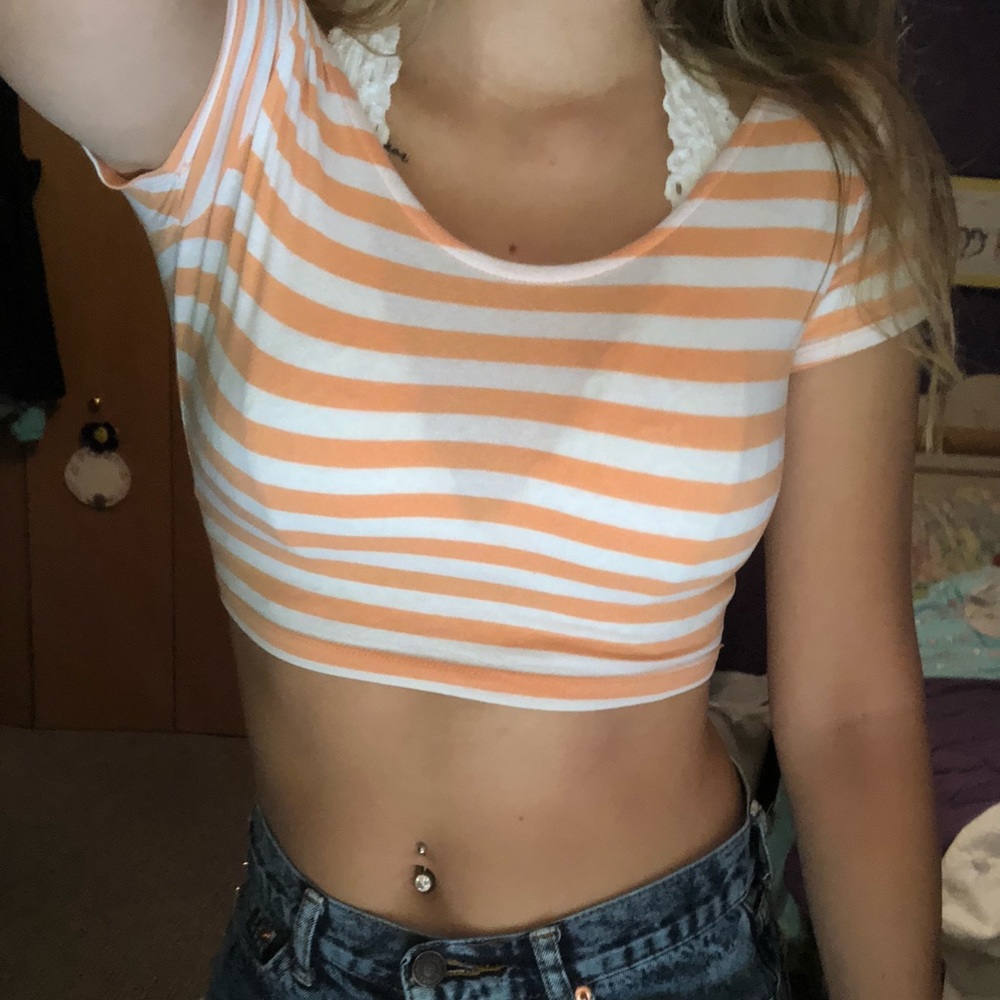 Striped crop top